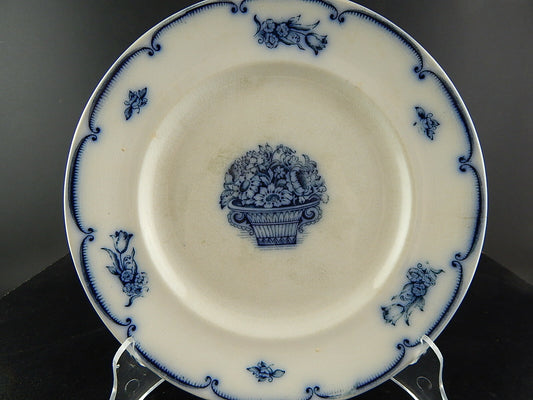 ANTICO AUTENTICO RARO PIATTO PIANO PORCELLANA SECONDA META' 1800 GUSTAVSBERG