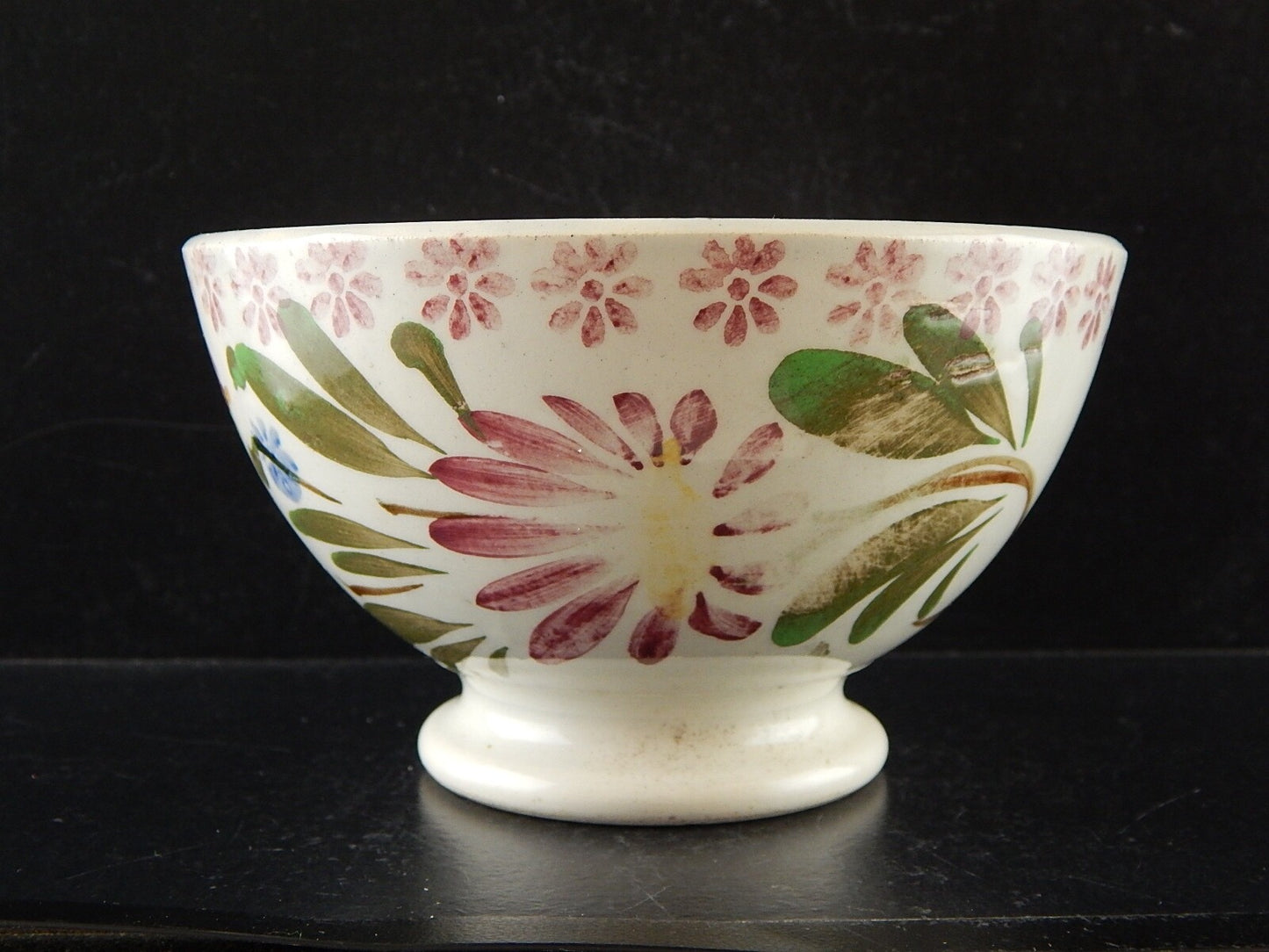 ARTE POVERA ANTICA SCODELLA FINE 800 CERAMICA MAIOLICA DECORO A MANO