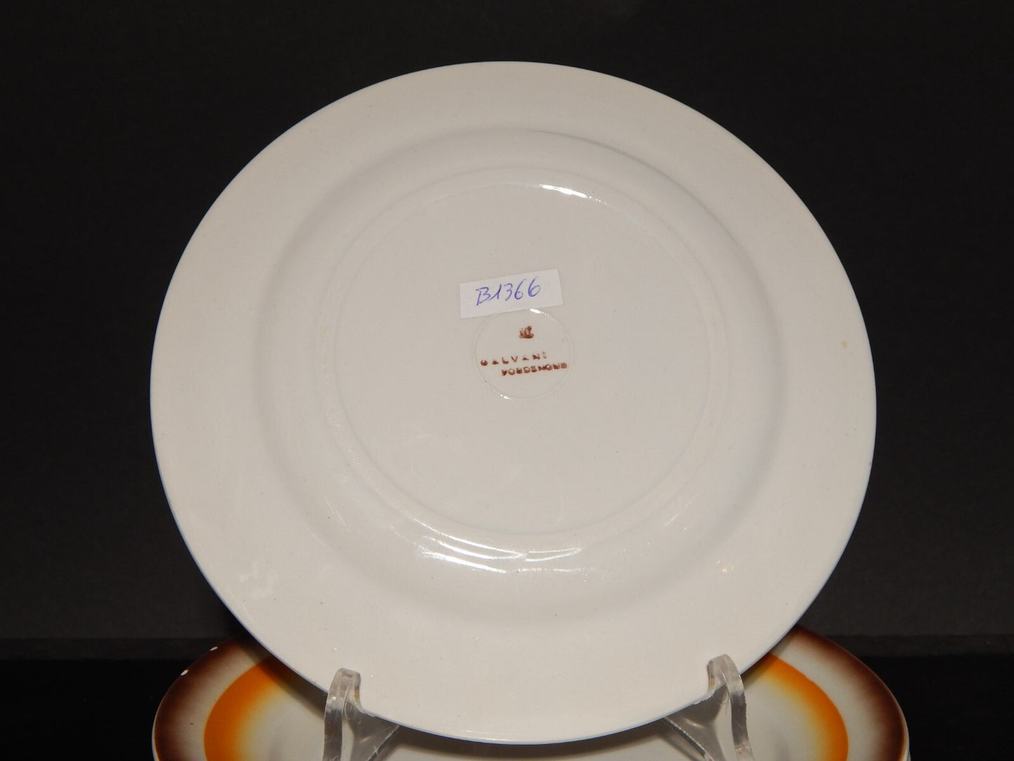 ART DECO FUTURISTA SET 4 PIATTI DESSERT CERAMICA GALVANI PORDENONE SIMONETTO