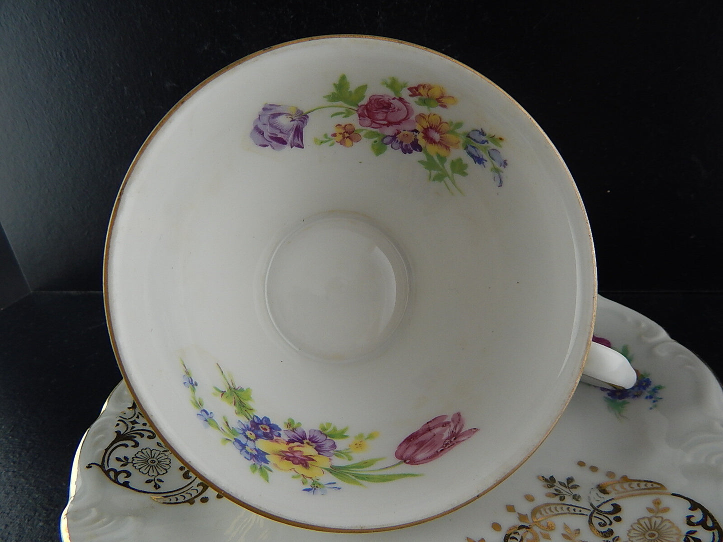 ANTICO RARO SET COLAZIONE TAZZA PIATTO PORCELLANA WINTERLING BAVARIA THERESIA