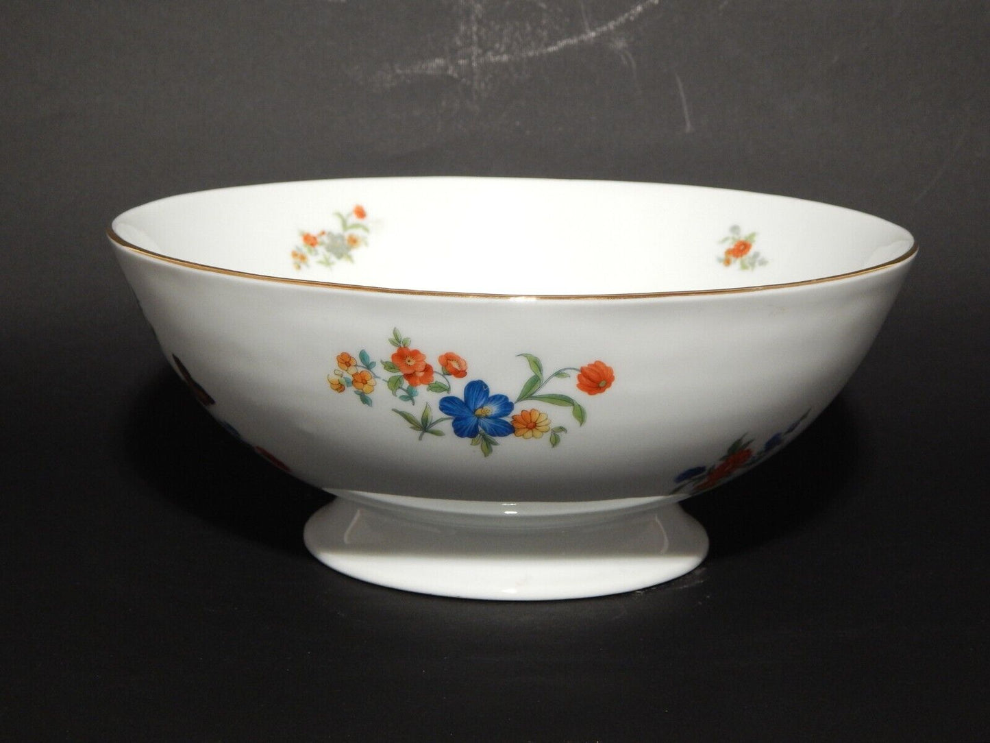 ANTICA CIOTOLA INSALATIERA PORCELLANA ART NOUVEAU SUISSE LANGENTHAL PRIMO '900