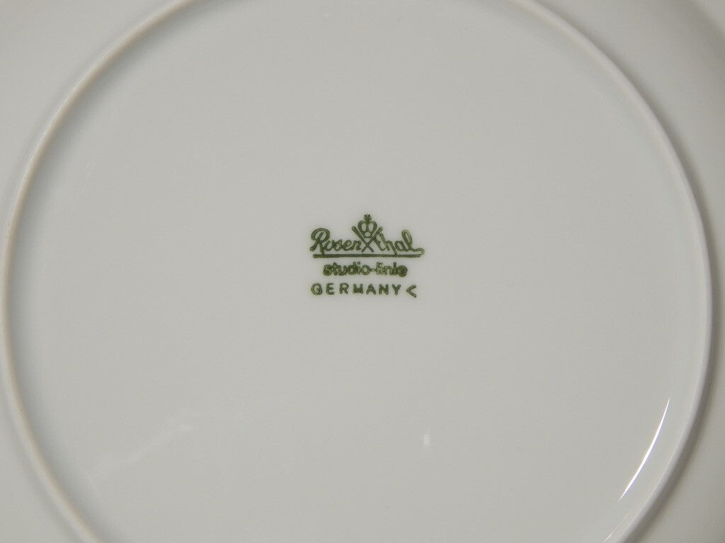 VINTAGE SERVIZIO 12 PIATTI PREZIOSA PORCELLANA BIANCA ROSENTHAL STUDIO LINE