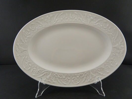 VASSOIO PIATTO OVALE LIMOGES RAYNAUD PORCELLANA BIANCA MODELLO WASHINGTON