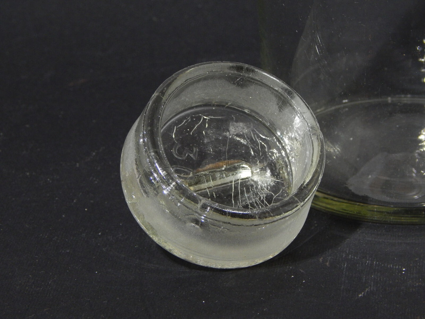 ANTICO VASO ALBARELLO VETRO SOFFIATO ALTARE FARMACIA DROGHERIA A432