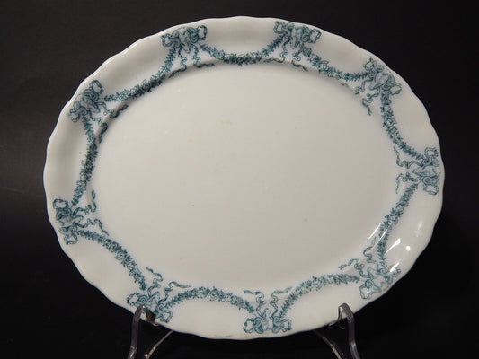 ANTICO VASSOIO PIATTO OVALE PORCELLANA INGLESE FURNIVALS FINE 800 EMPIRE