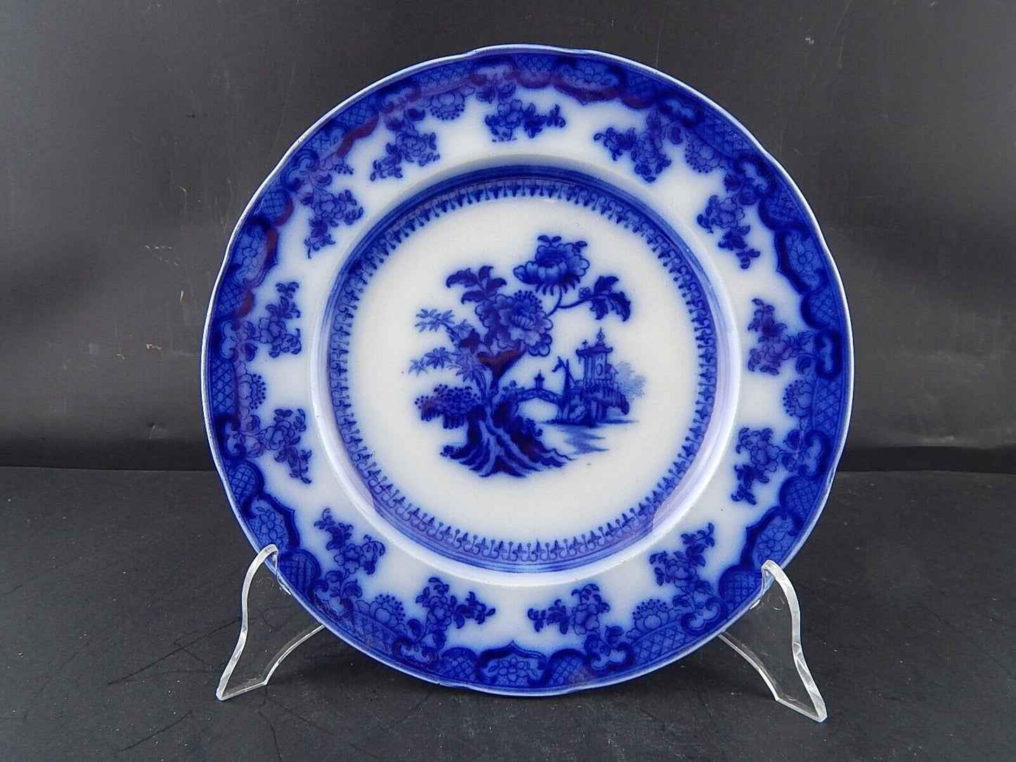 ANTICO RARISSIMO SERVIZIO 6 PIATTI PORCELLANA WEDGWOOD PEARL CHUSAN META' 800