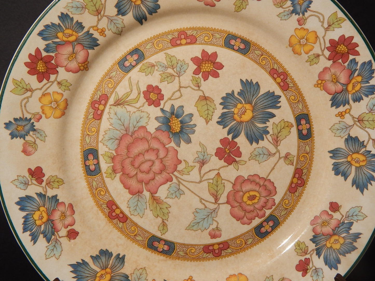 VINTAGE PIATTO PORCELLANA ORIENT DYNASTY COLLECTION BY FRANCISCAN DIFETTO