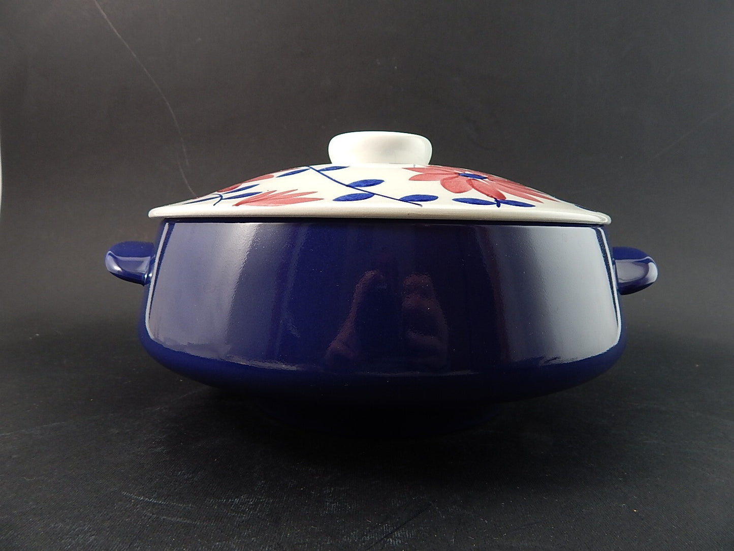 MODERNARIATO ZUPPIERA CENTROTAVOLA DECORO A MANO CERAMICA RICHARD GINORI MONDOVÌ