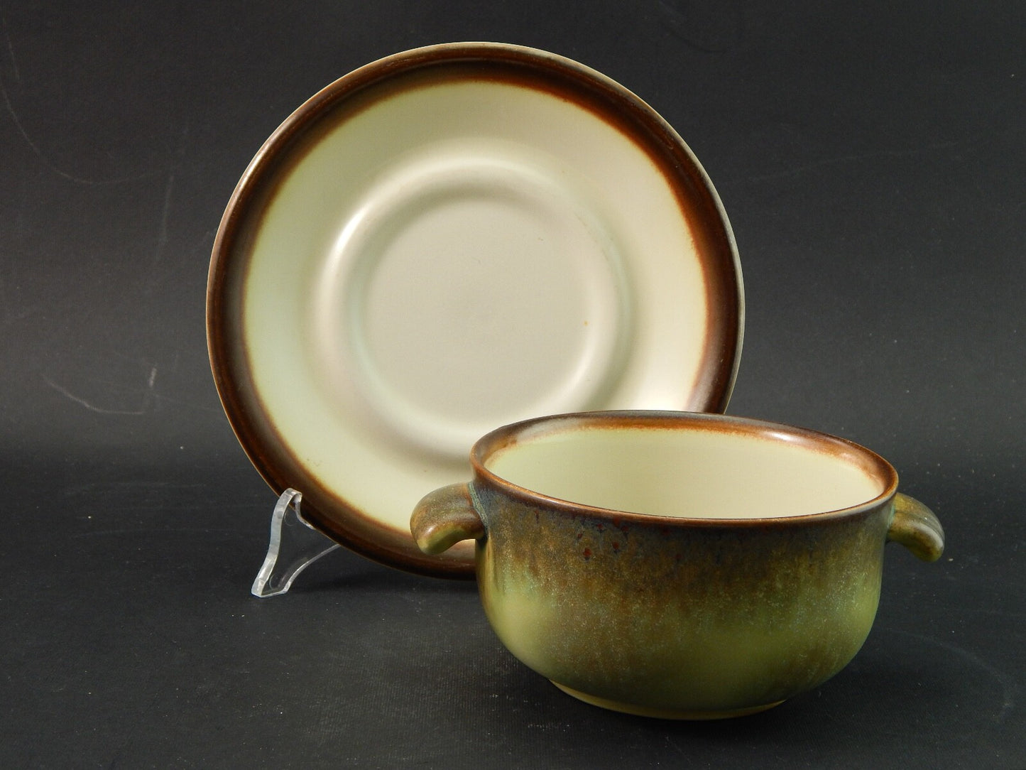 VINTAGE PORCELLANA MANCIOLI COLLEZIONE TUSCIA TAZZA DA BRODO #1899