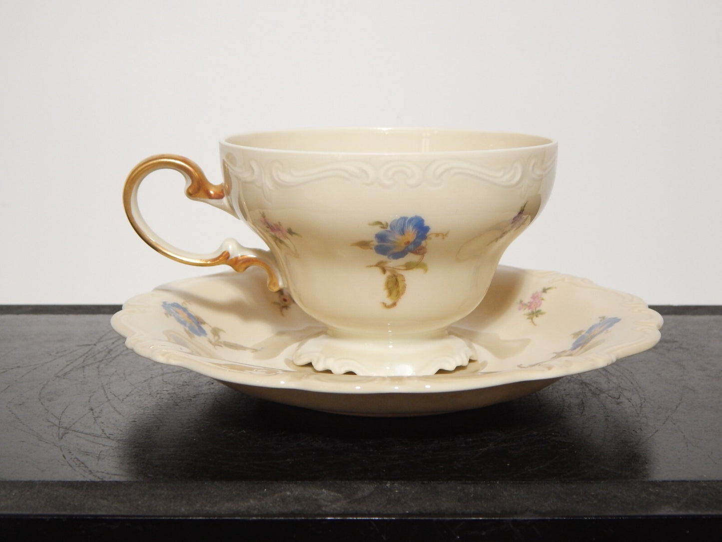 PREZIOSA ROCAILLE ANTICA TAZZA DA TE' PORCELLANA ROSENTHAL POMPADOUR #