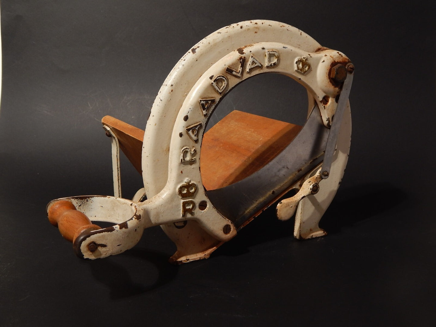 VINTAGE ICONICA AFFETTA TAGLIA PANE RAADVAD DESIGNER OVE LARSEN ANNI '70 (487)