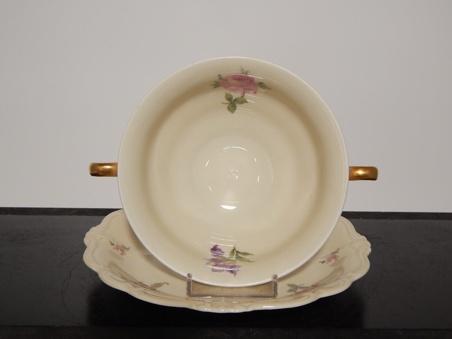 PREZIOSA ROCAILLE ANTICA TAZZA BRODO CONSOMME' PORCELLANA ROSENTHAL POMPADOUR #