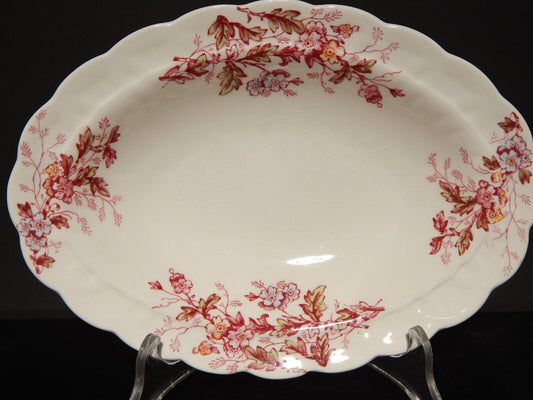 ANTICA RAVIERA VASSOIO PIATTO OVALE BOOTHS WASHINGTON SEMI-PORCELLANA INGLESE