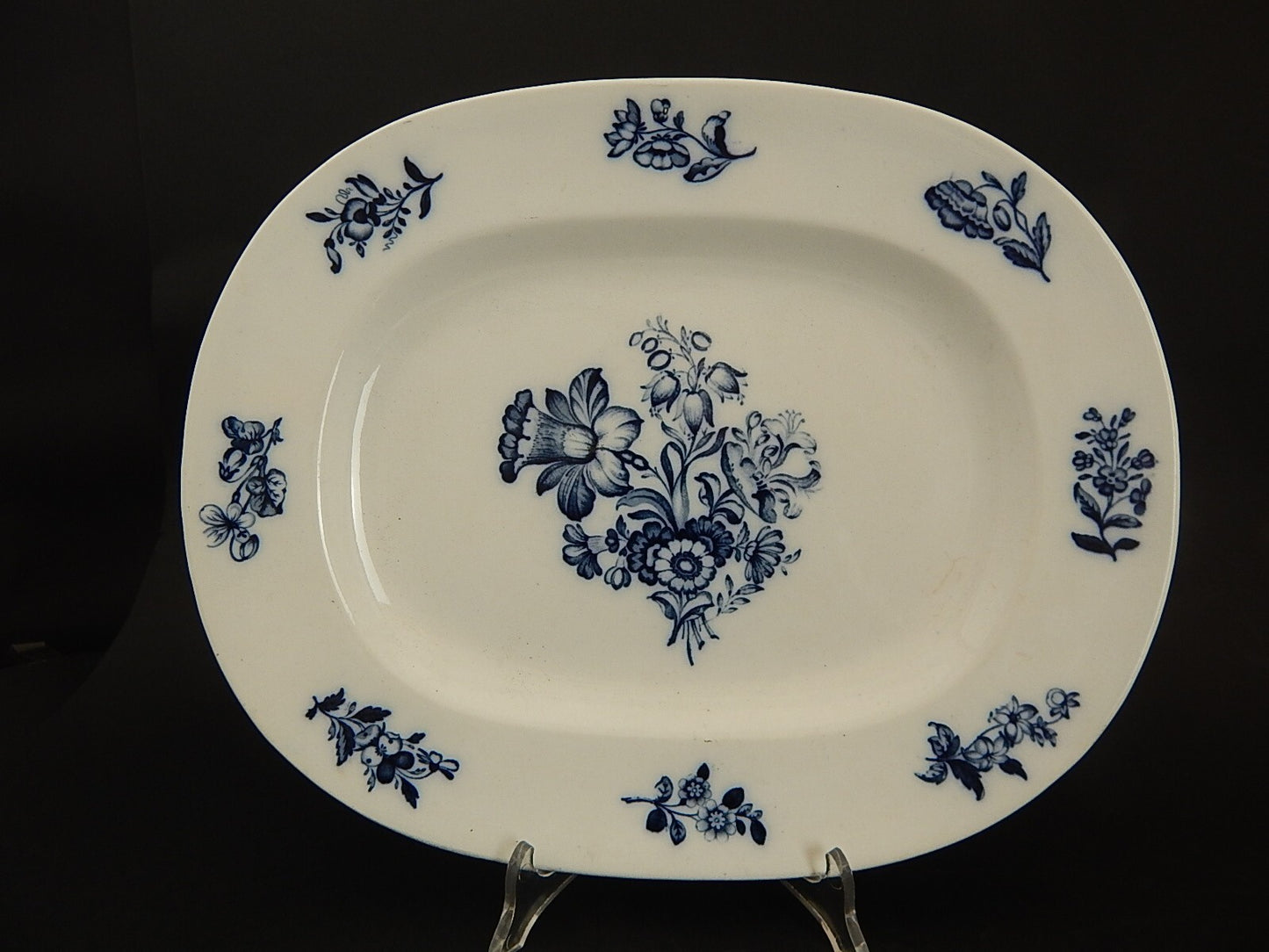 ANTICO VASSOIO PIATTO PORTATA CERAMICA MINTON POTTERY 1840 INDIAN GROUPS