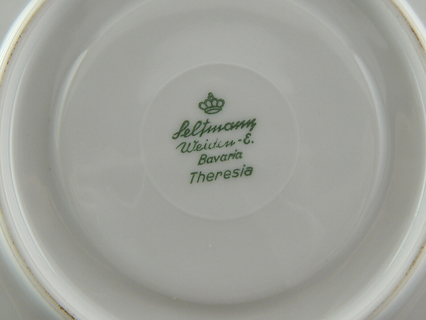 ANTICA TAZZA TE' PORCELLANA ORO BAVARIA SELTMANN THERESIA SCENA GALANTE WATTEAU