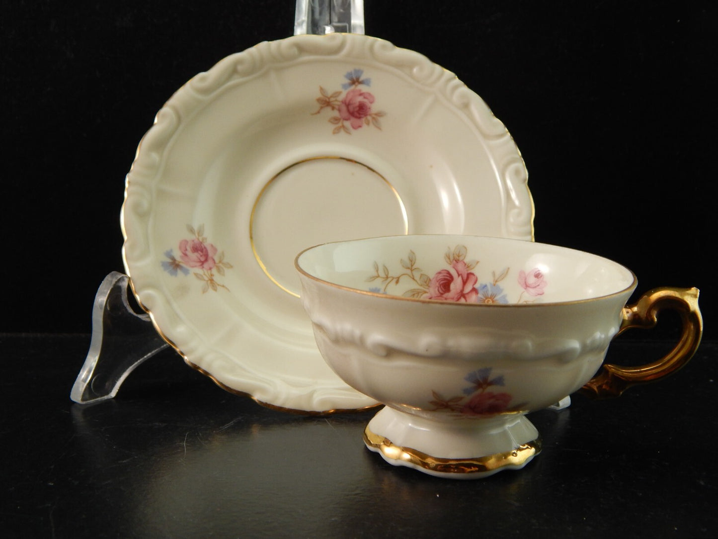 ROCAILLE SET 6 TAZZINE CAFFE' PORCELLANA VOHENSTRAUSS BAVARIA JOHANN SELTMANN