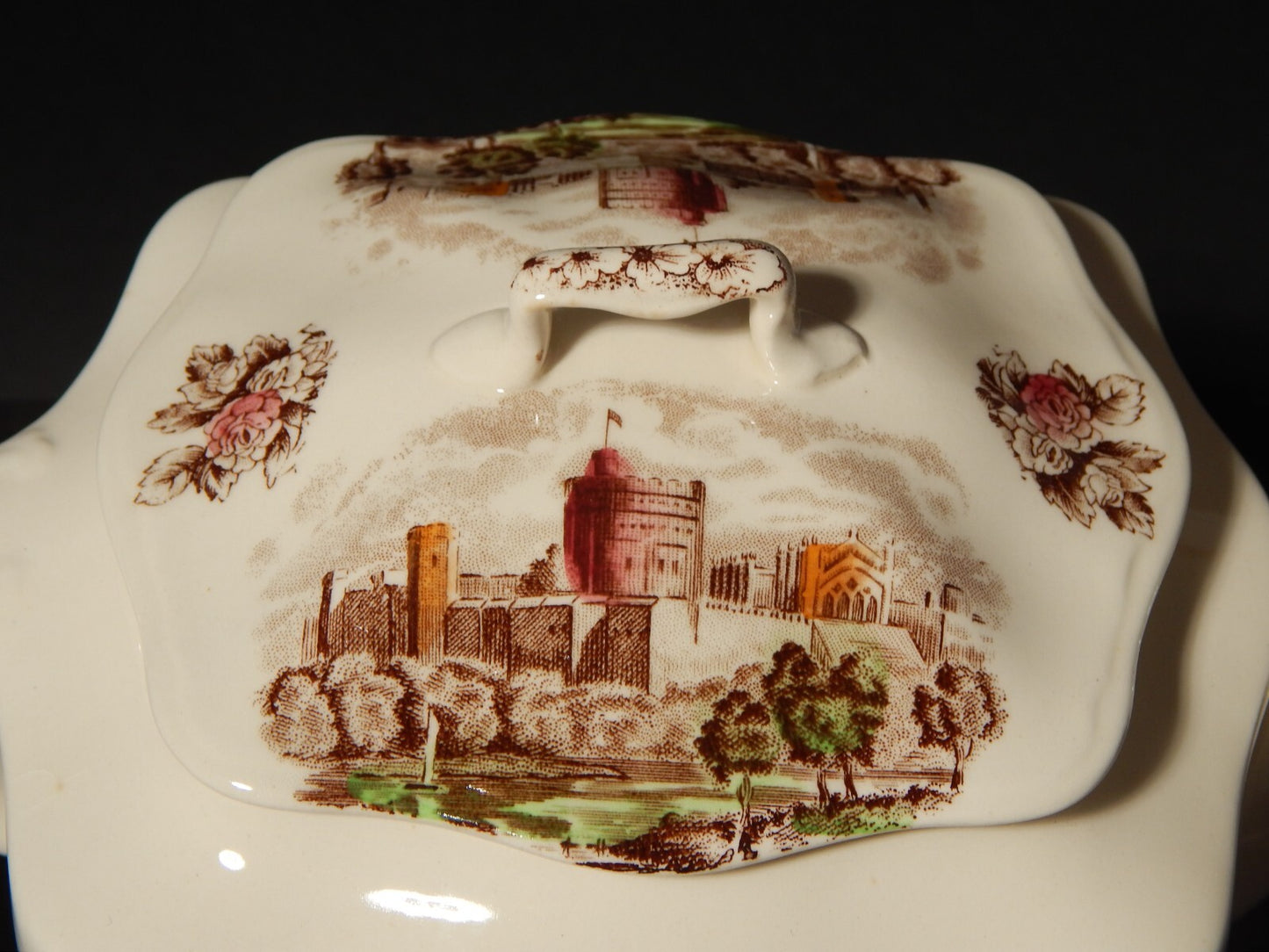 ANTICA TEIERA PORCELLANA JOHNSON BROS ROYAL HOMES OF BRITAIN HAMPTON COURT