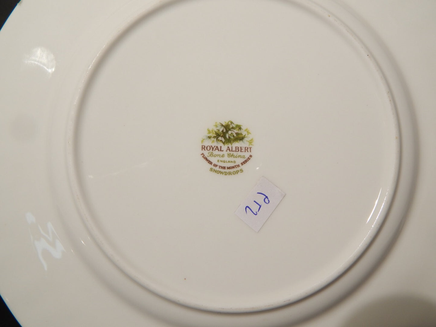 PORCELLANA ROYAL ALBERT PIATTO CM 21 FLOWER OF THE MONTH JANUARY GENNAIO