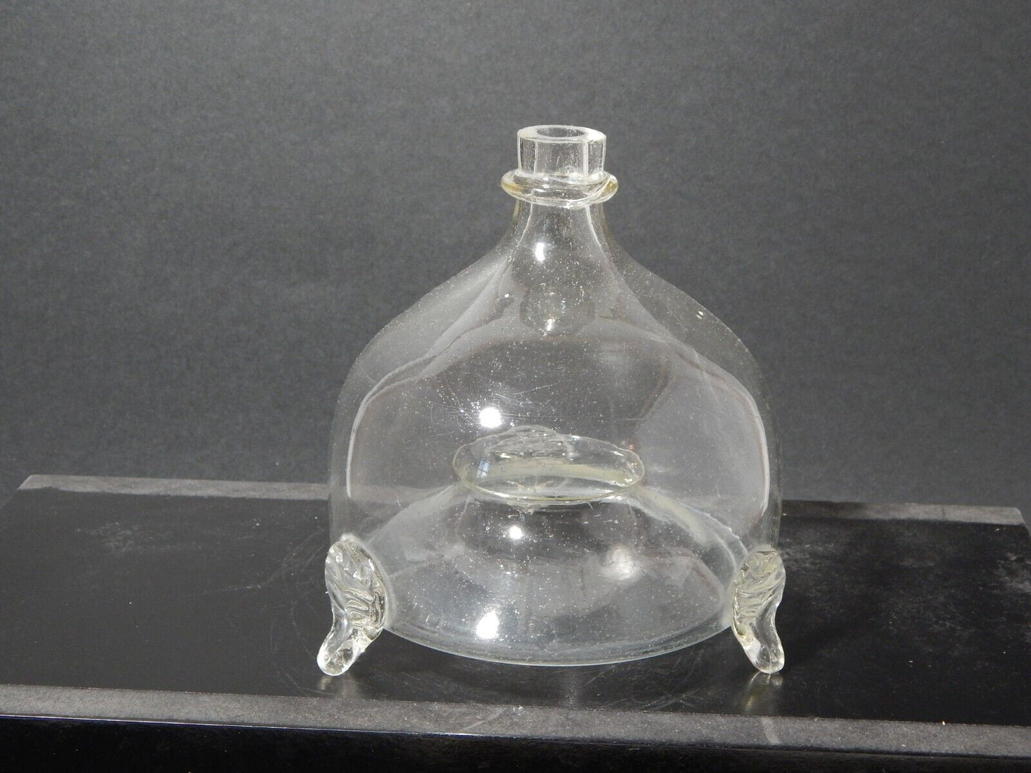 ANTICA MOSCAIOLA TRAPPOLA PER MOSCHE VETRO SOFFIATO ALTARE SAVONA XIX SECOLO