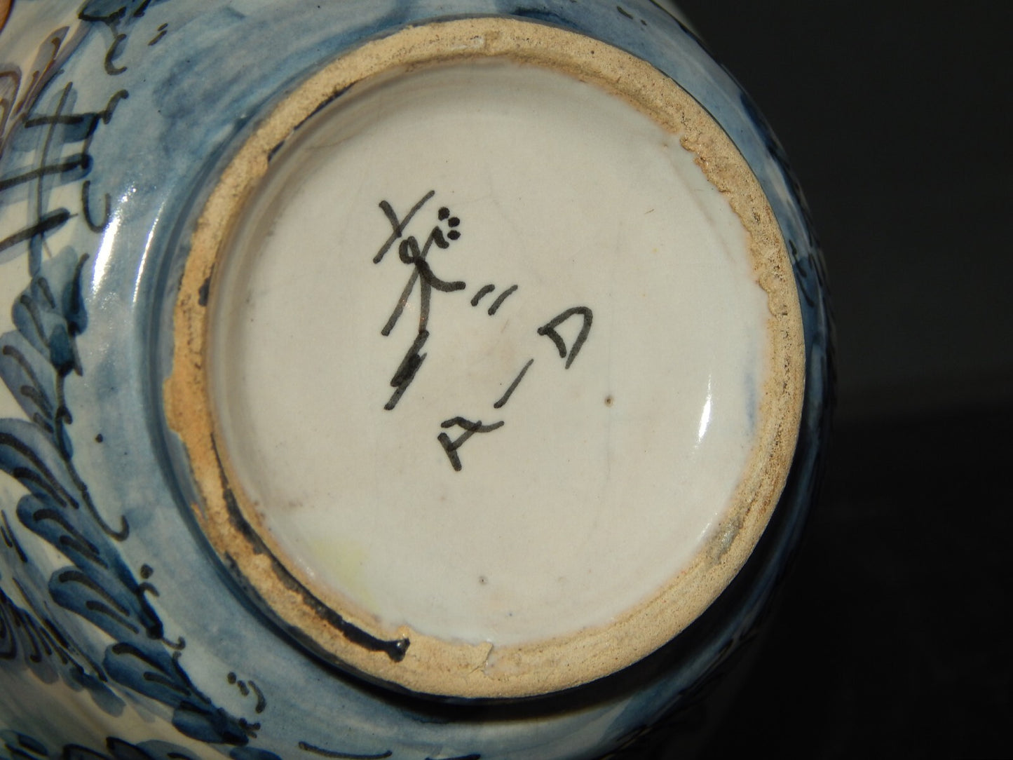 ANTICA TAZZA CERAMICA ALBISOLA ALBA DOCILIA FATTA DIPINTA A MANO PRIMO 900 #1744