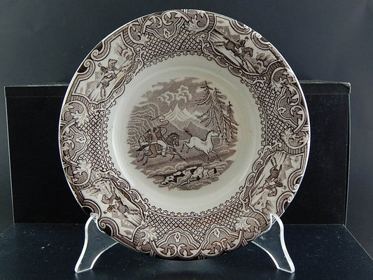 ANTICO PIATTO FONDO CERAMICA MUSSO VEDOVA BESIO MONDOVI' META'800