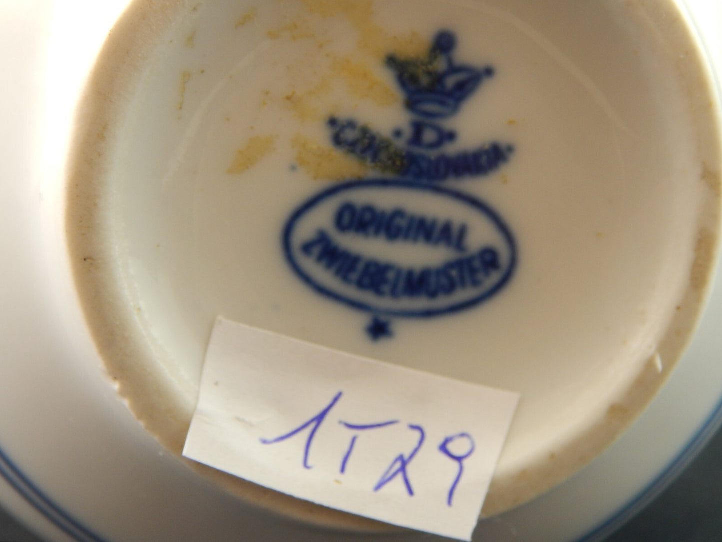 Zwiebelmuster Original Bohemia LATTIERA BRICCO CARAFFA PORCELLANA BIANCA BLU