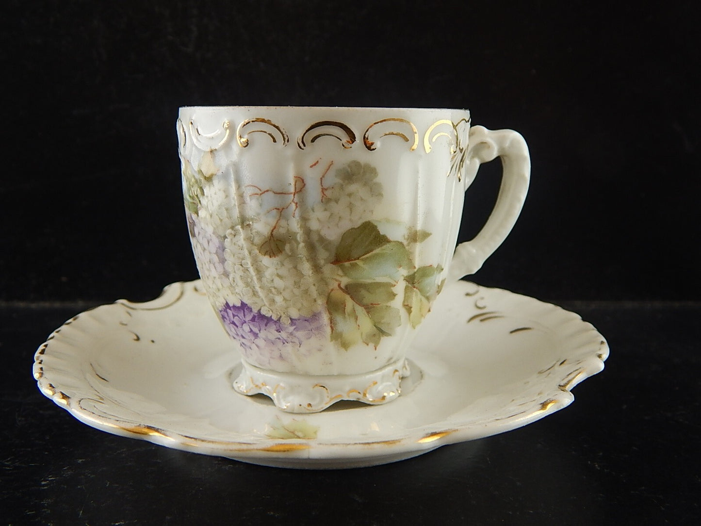 ANTICA PREZIOSA TAZZINA PORCELLANA BOEMA ART NOUVEAU PFEIFFER LOWENSTEIN A84