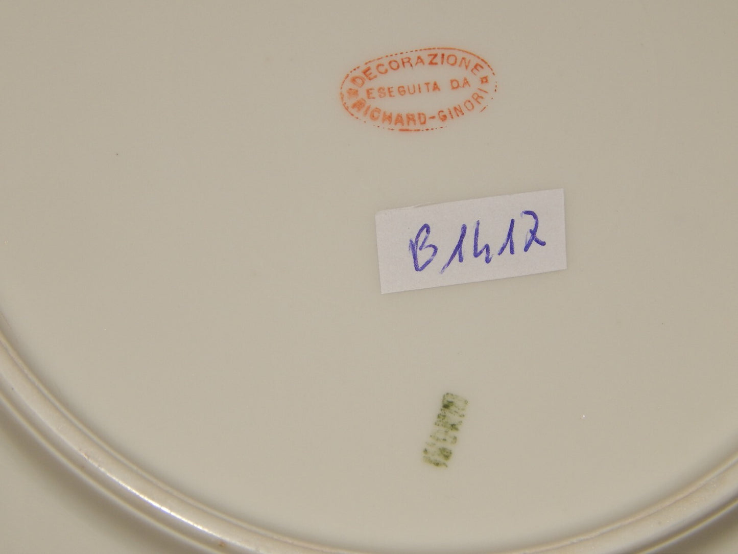 ANTICO RARO SERVIZIO TAVOLA 10 PIATTI PORCELLANA GINORI FINE 800 RAMO FIORITO