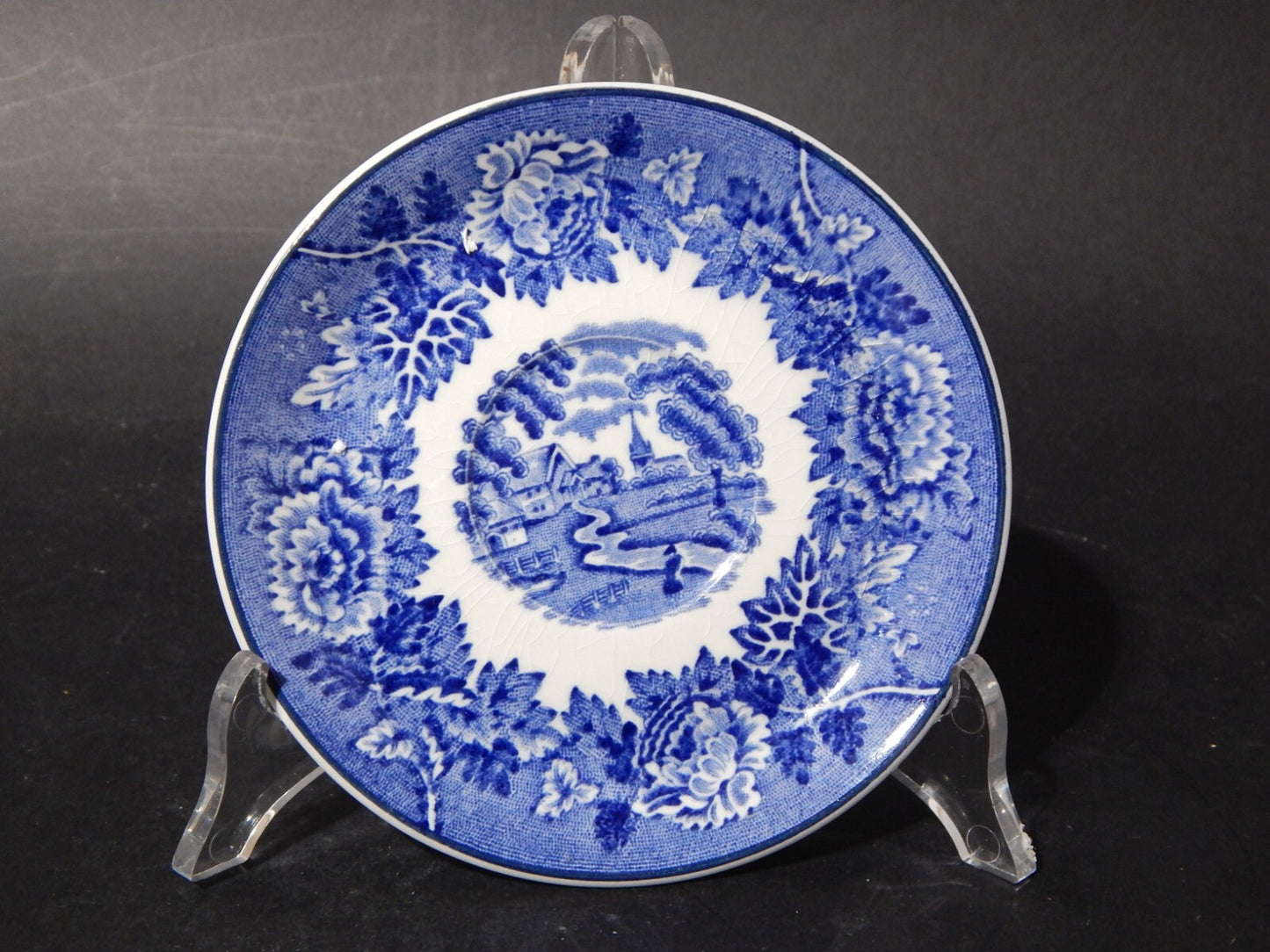 ANTICA TAZZA CERAMICA POTTERY ENOCH WOOD&SONS DECORO ENGLISH SCENERY