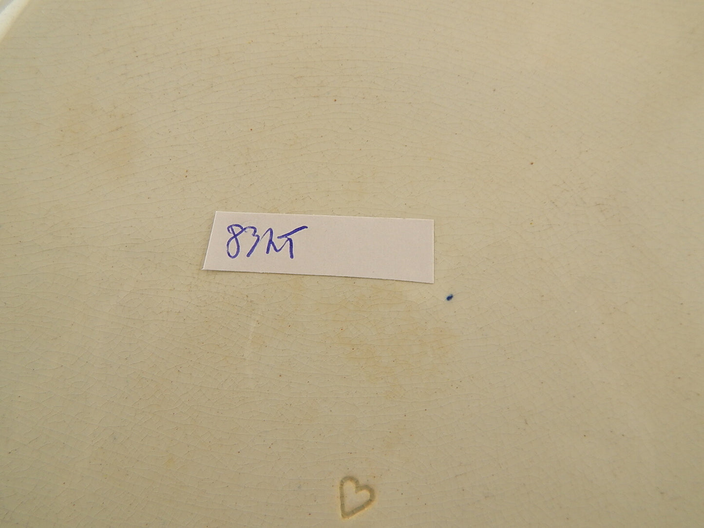 ANTICO DEL 1854 AUTENTICO RARO PIATTO SEMI-PORCELLANA WEDGWOOD TRANSFERWARE