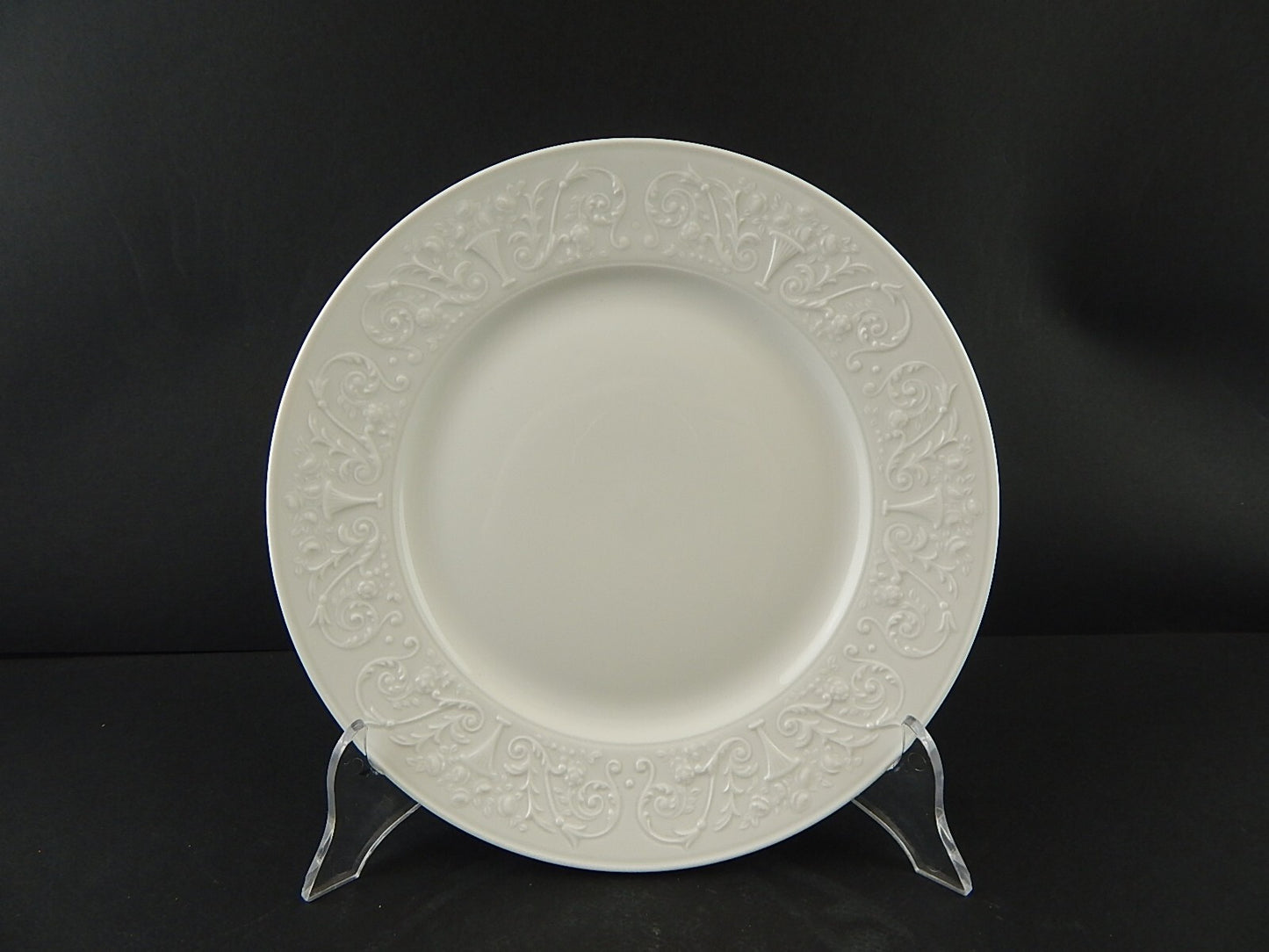 SERVIZIO 18 PIATTI LIMOGES RAYNAUD WASHINGTON PORCELLANA BIANCA DECORO ARABESCHI