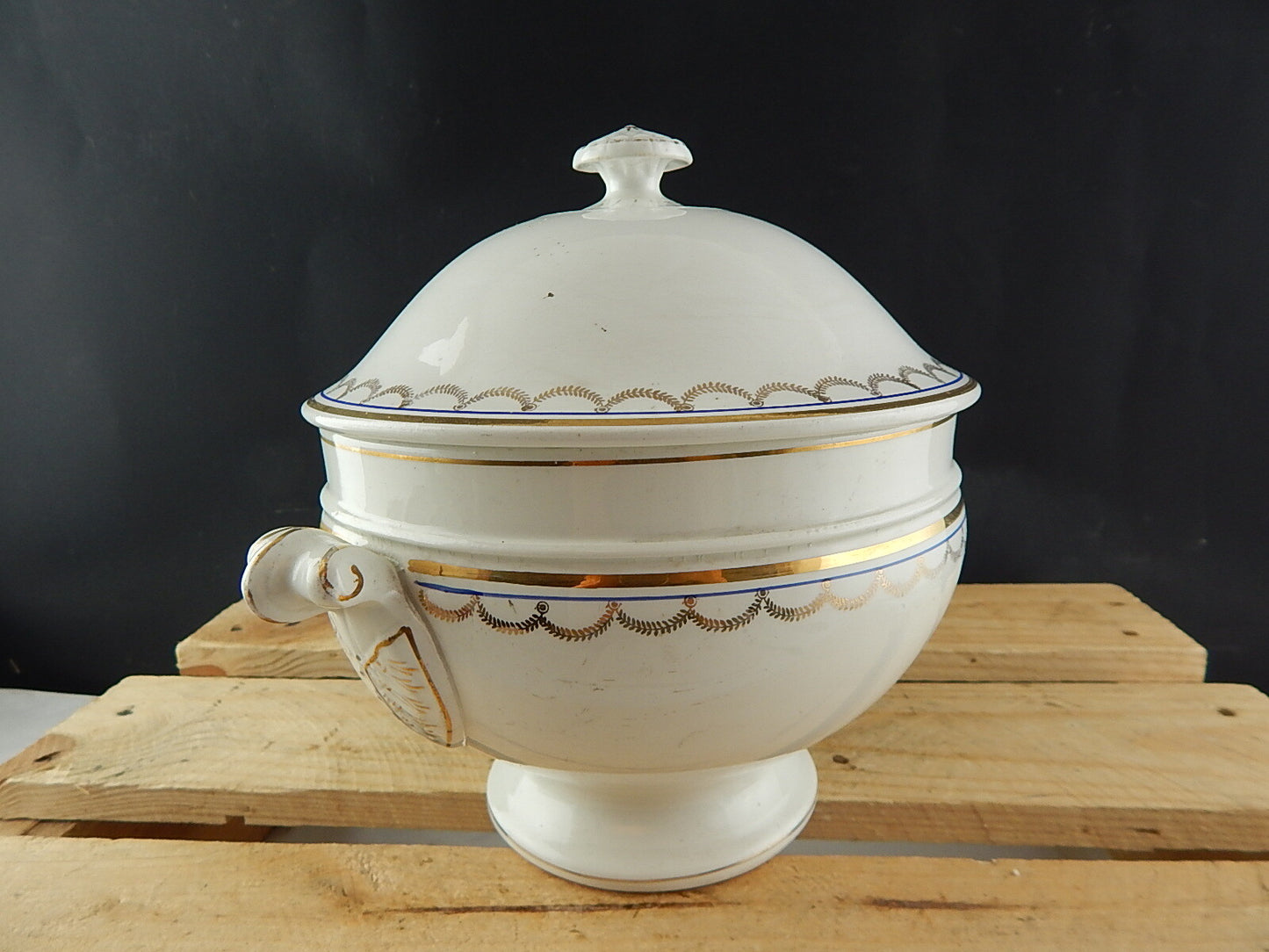 ANTICA AUTENTICA ZUPPIERA CENTROTAVOLA MODELLO IMPERO CERAMICA RICHARD MILANO