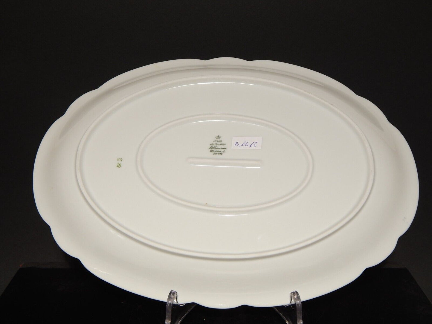 VINTAGE VASSOIO PORCELLANA SELTMANN WEIDEN BAVARIA FIORI DI PESCO MODELLO INKA #