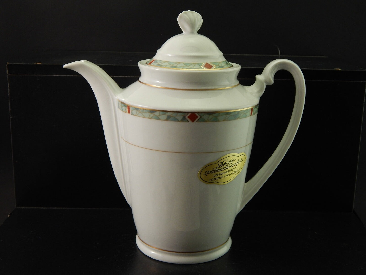 VINTAGE SERVIZIO CAFFÈ PORCELLANA H W DESIGN BAVARIA STILE ART DECO