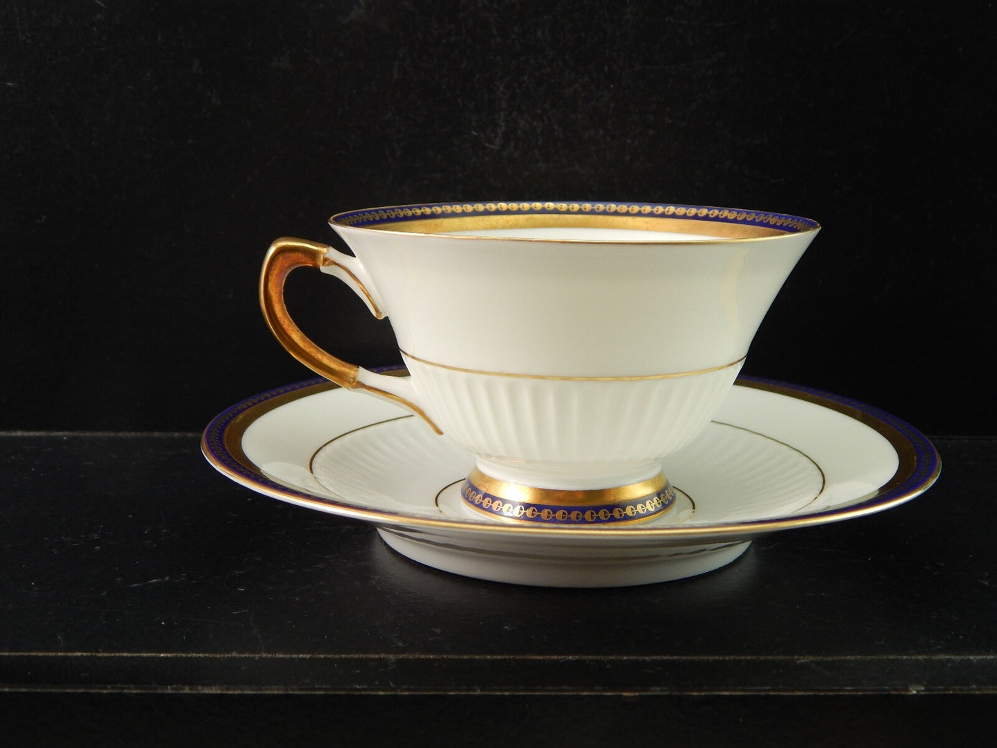 ANTICO PREZIOSO SERVIZIO TE’ IMPERO PORCELLANA SCHUMANN BAVARIA DEL 1945