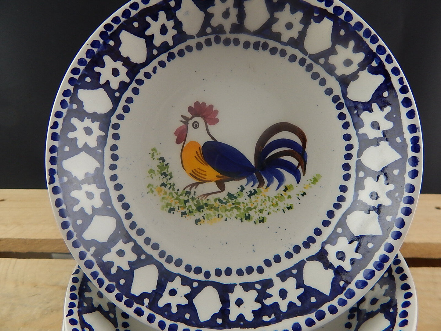 VINTAGE CIOTOLA GELATO CEREALI CERAMICA VEDOVA BESIO & FIGLIO MONDOVI' GALLO