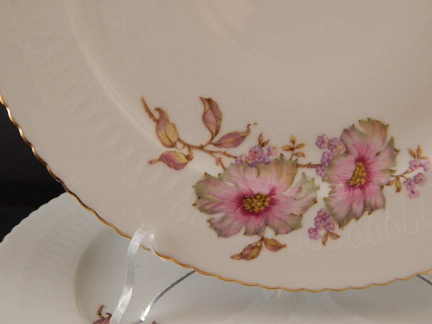 ANTICO RARO SERVIZIO 6 PIATTI PIANI PORCELLANA SELTMANN WEIDEN BAVARIA ELISABETH