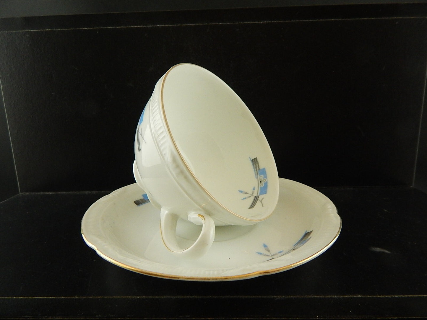 PREZIOSO ANTICO ART DECO SERVIZIO TE' PORCELLANA ZEH SCHERZER BAVARIA