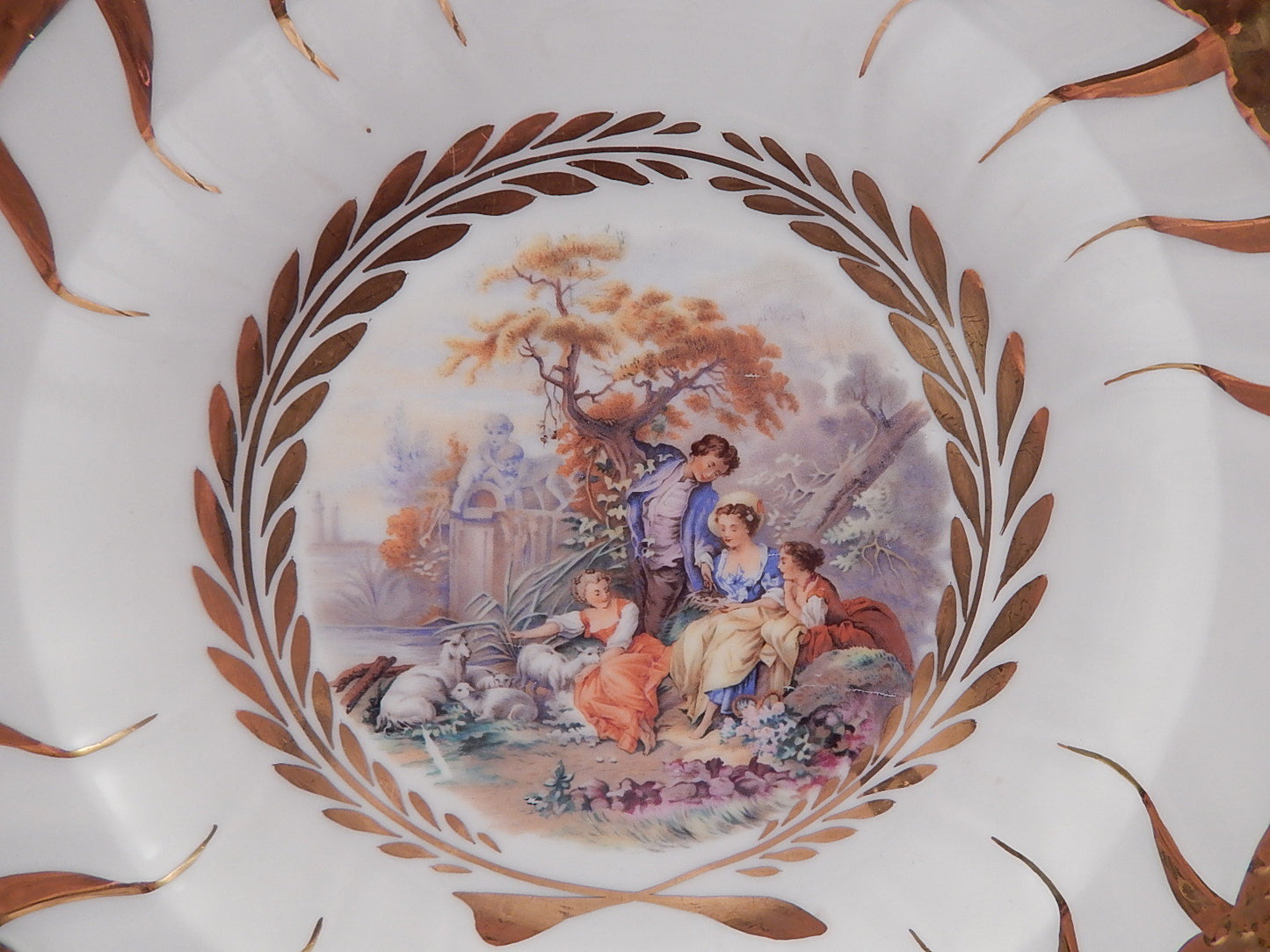 ANTICO PIATTO PORCELLANA IMPERO AUTENTICO ROYAL COPENHAGEN ANNI 1950 COLLEZIONE