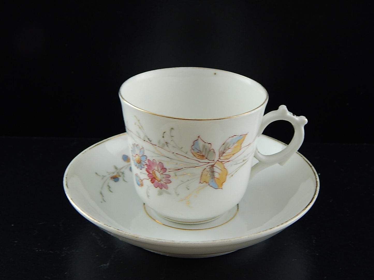 ANTICA PREZIOSA RARA TAZZINA PIATTINO PORCELLANA METÀ 800 NUMERATA DECORO A MANO