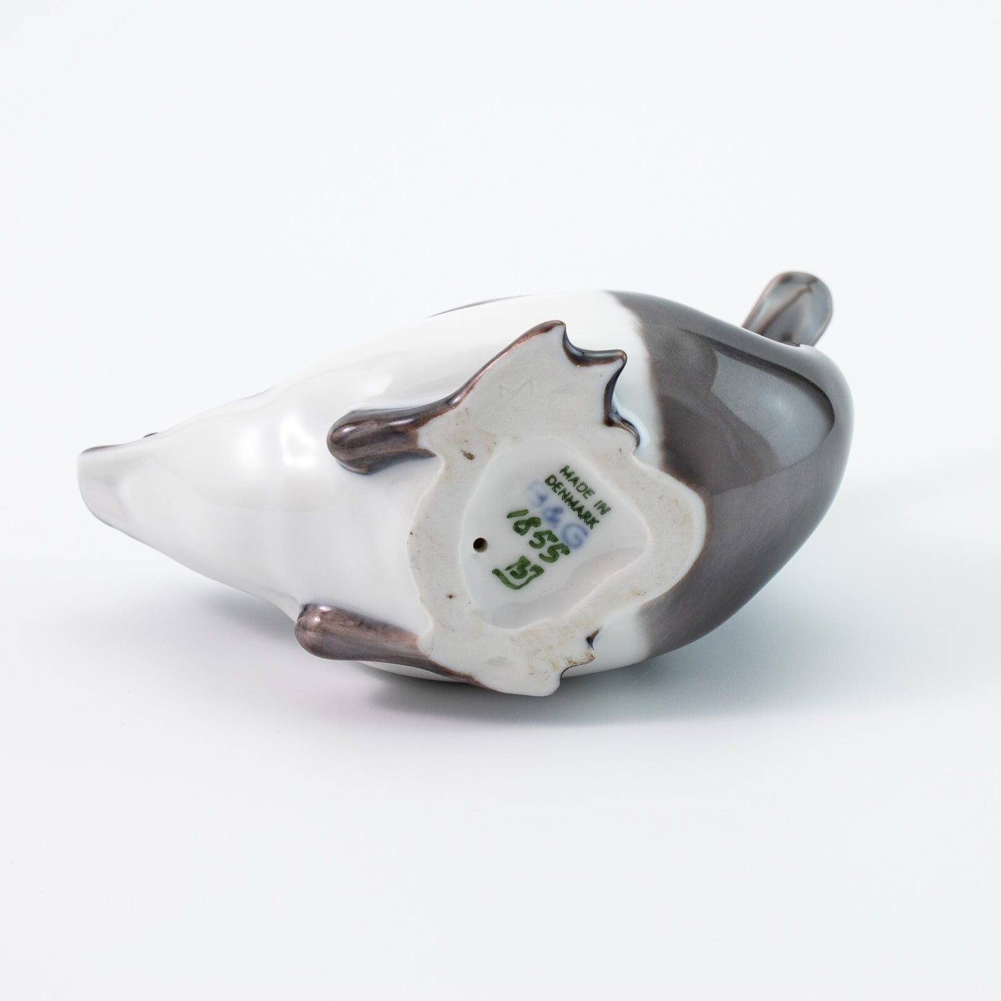 STATUINA PORCELLANA ROYAL COPENHAGEN BING&GRONDAHL "Anatra dal Ciuffo" CM 7x10x5