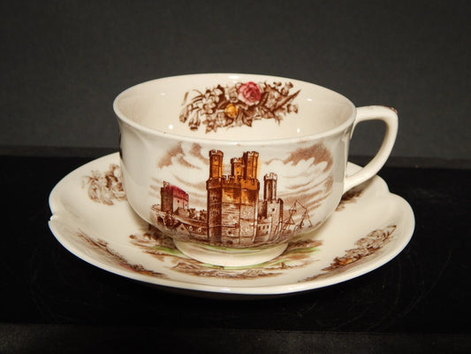 ANTICA TAZZA TE' PORCELLANA JOHNSON BROS ROYAL HOMES OF BRITAIN CAERNARVON