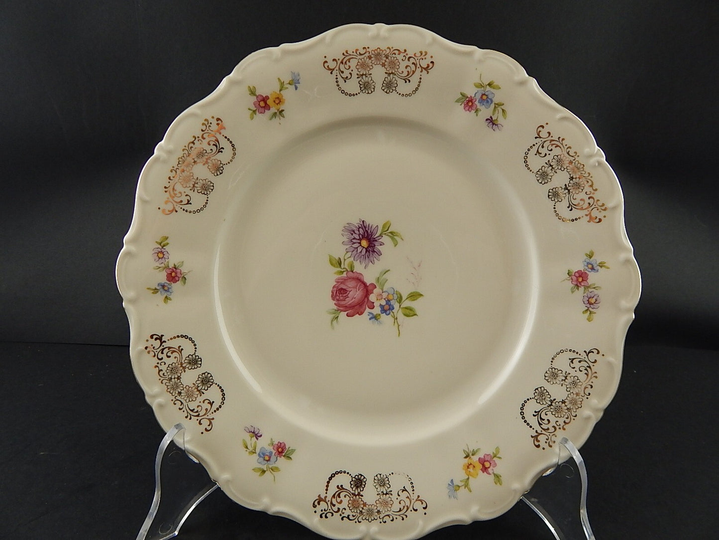 ANTICO SERVIZIO 6 PIATTI PORCELLANA BAVARIA SELTMANN W THERESIA LA ROSA LA DALIA