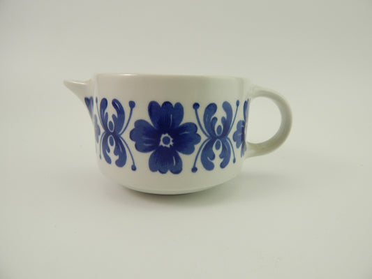 VINTAGE LATTIERA PORCELLANA RICHARD GINORI DESIGN GARIBOLDI COLONNA FIORI BLU