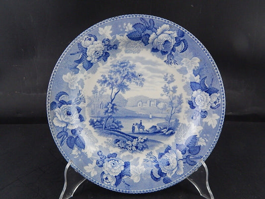ANTICO COLLEZIONE RARISSIMO PIATTO PORCELLANA WEDGWOOD META' 800 VITTORIANO #