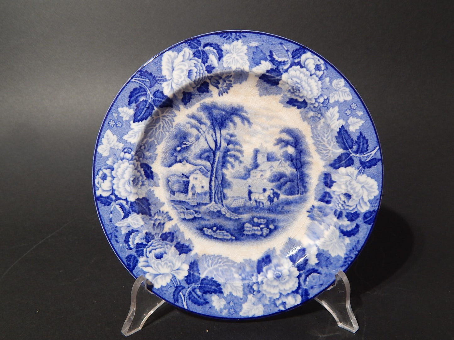 VINTAGE ENOCH WOOD'S ENGLISH SCENERY WOOD&SONS PIATTO DOLCE SEMI PORCELLANA #668