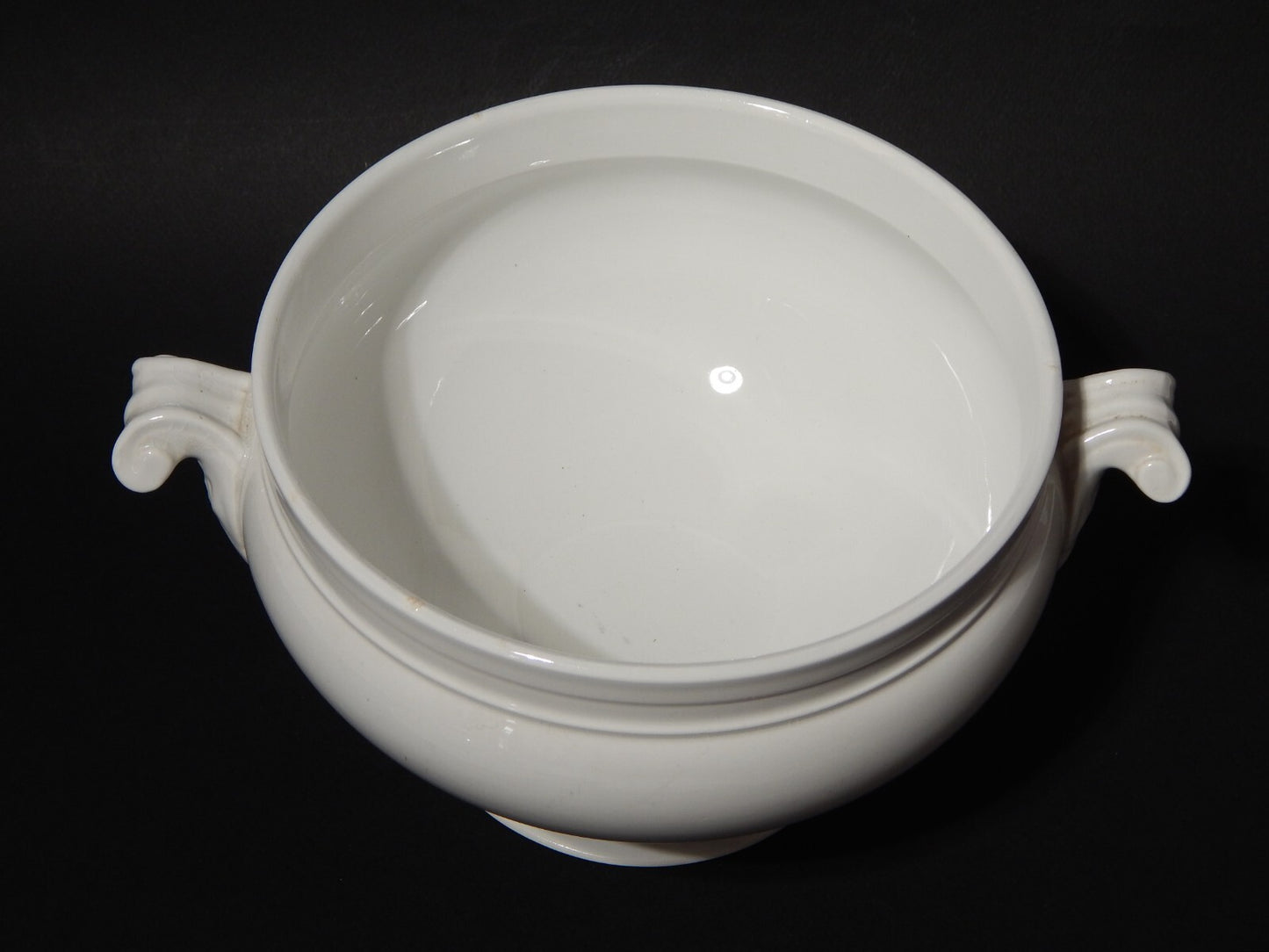 ANTICA ZUPPIERA STILE IMPERO CENTROTAVOLA CERAMICA ITALIA LAVENO VERBANUM STONE