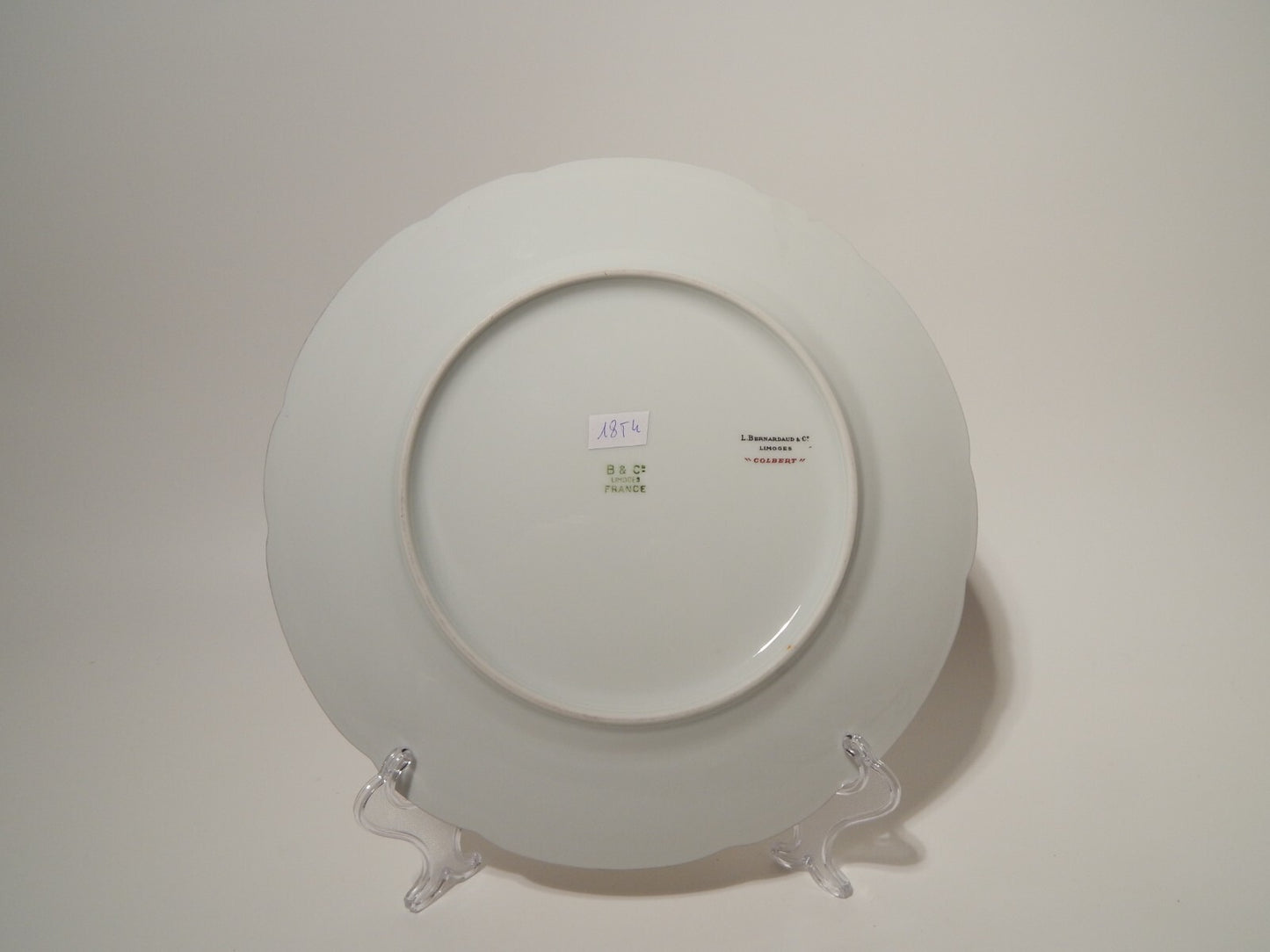 STUPENDO RARO PIATTO ART DECO BERNARDAUD & CO LIMOGES PORCELLANA ANNI 30 COLBERT