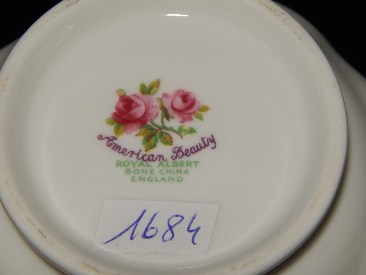 PREZIOSA PORCELLANA ROYAL ALBERT ZUCCHERIERA VINTAGE DISEGNO AMERICAN BEAUTY