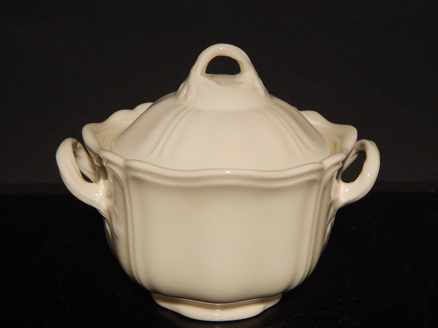 VINTAGE CERAMICA WEDGWOOD ETRURIA BARLASTON QUEENS SHAPE ZUCCHERIERA